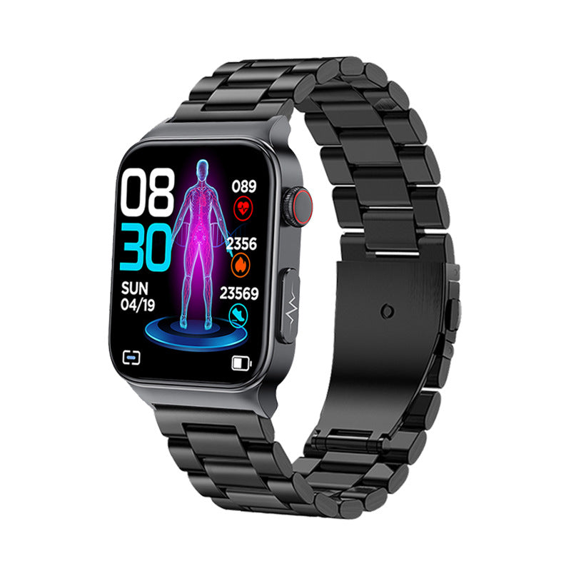 E500 Smart Blood Sugar Watch with ECG & PPG
