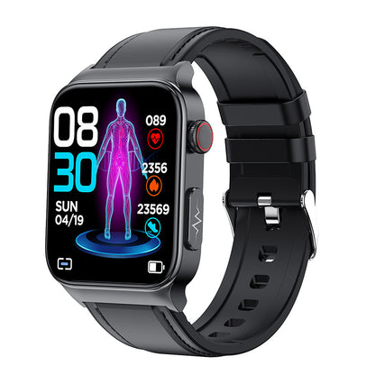 E500 Smart Blood Sugar Watch with ECG & PPG