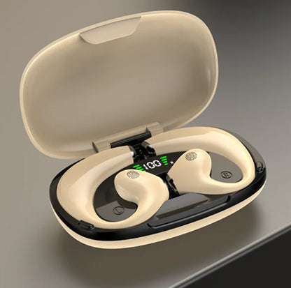 D23 Bone Conduction Bluetooth Headset with Digital Display