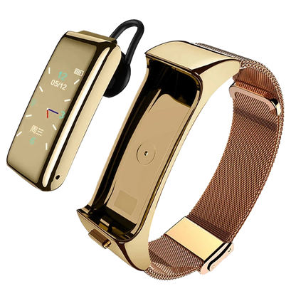 B6 Smart Sports Bracelet with Bluetooth Headset, Color Screen, Sports Tracking, Multi-function Calls, and Detachable 2-in-1 Smartwatch.