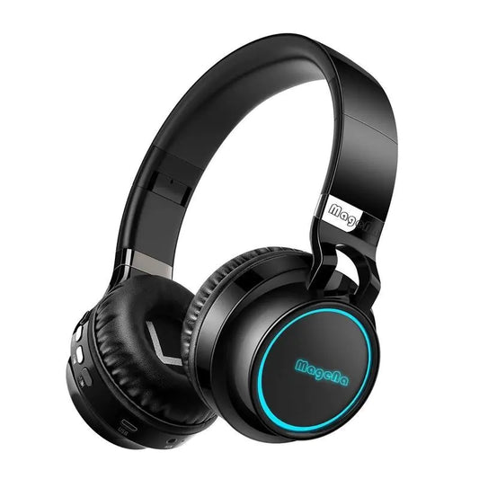 24-Hour Playtime BT Headphones with EQ Modes & Deep Bass