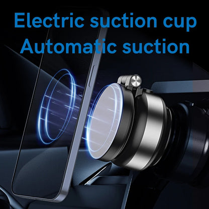 Electric Car Phone Holder – Vacuum Suction, Telescopic, Strong Magnetic Mount, Gym & Kitchen Stand for iPhone 14/15/16