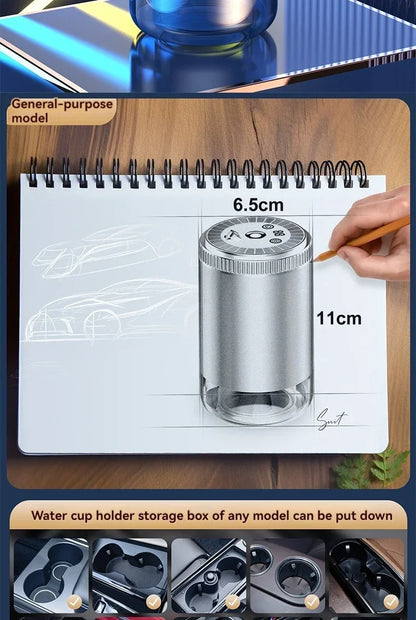 Rechargeable Smart Car Air Freshener – Adjustable Aroma Diffuser with Pickup Light & Starry Sky Design