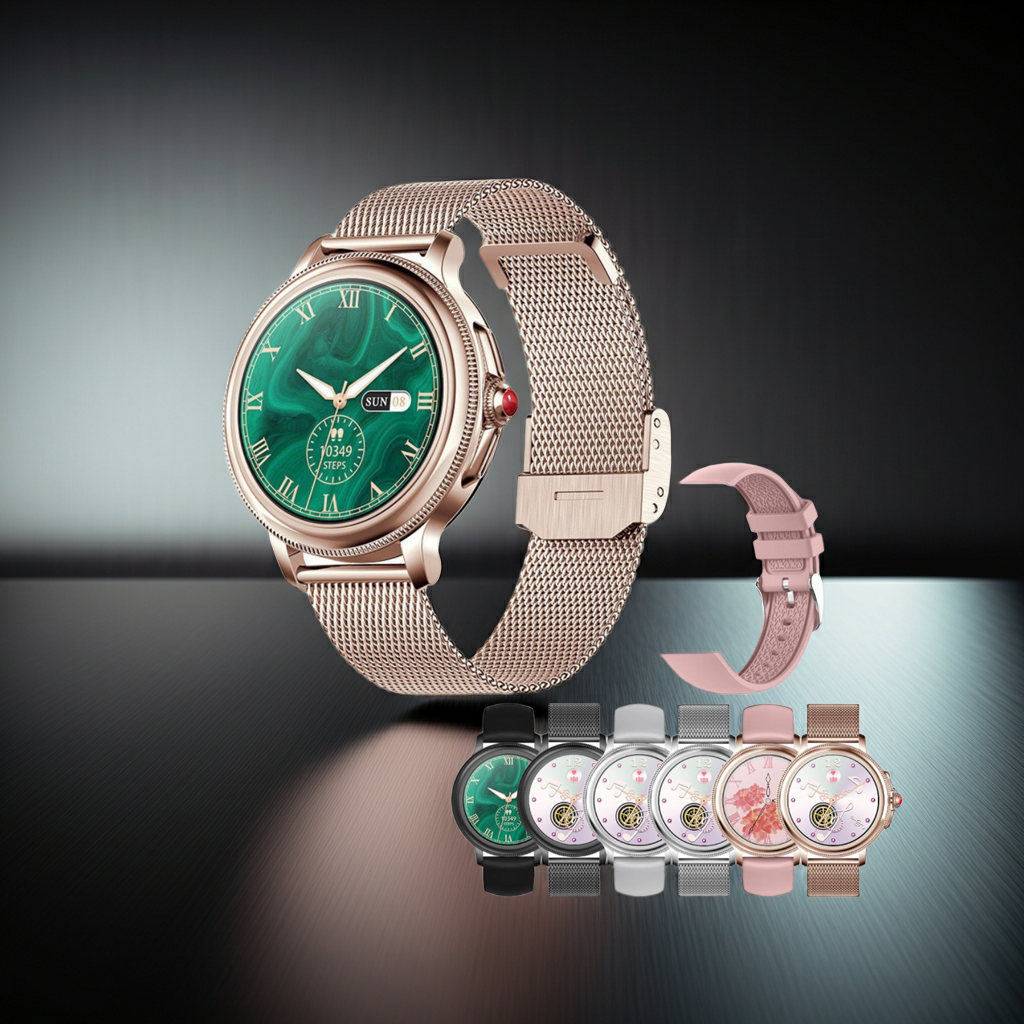CF96 Women's Smartwatch with 1.2" Round Screen