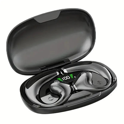 D23 Bone Conduction Bluetooth Headset with Digital Display