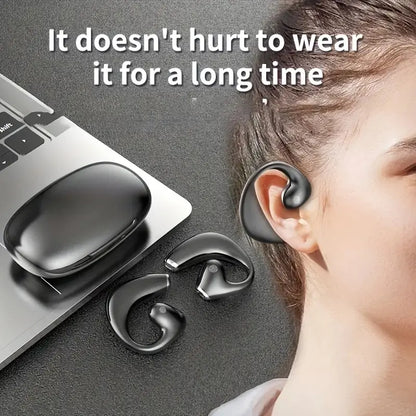 D23 Bone Conduction Bluetooth Headset with Digital Display