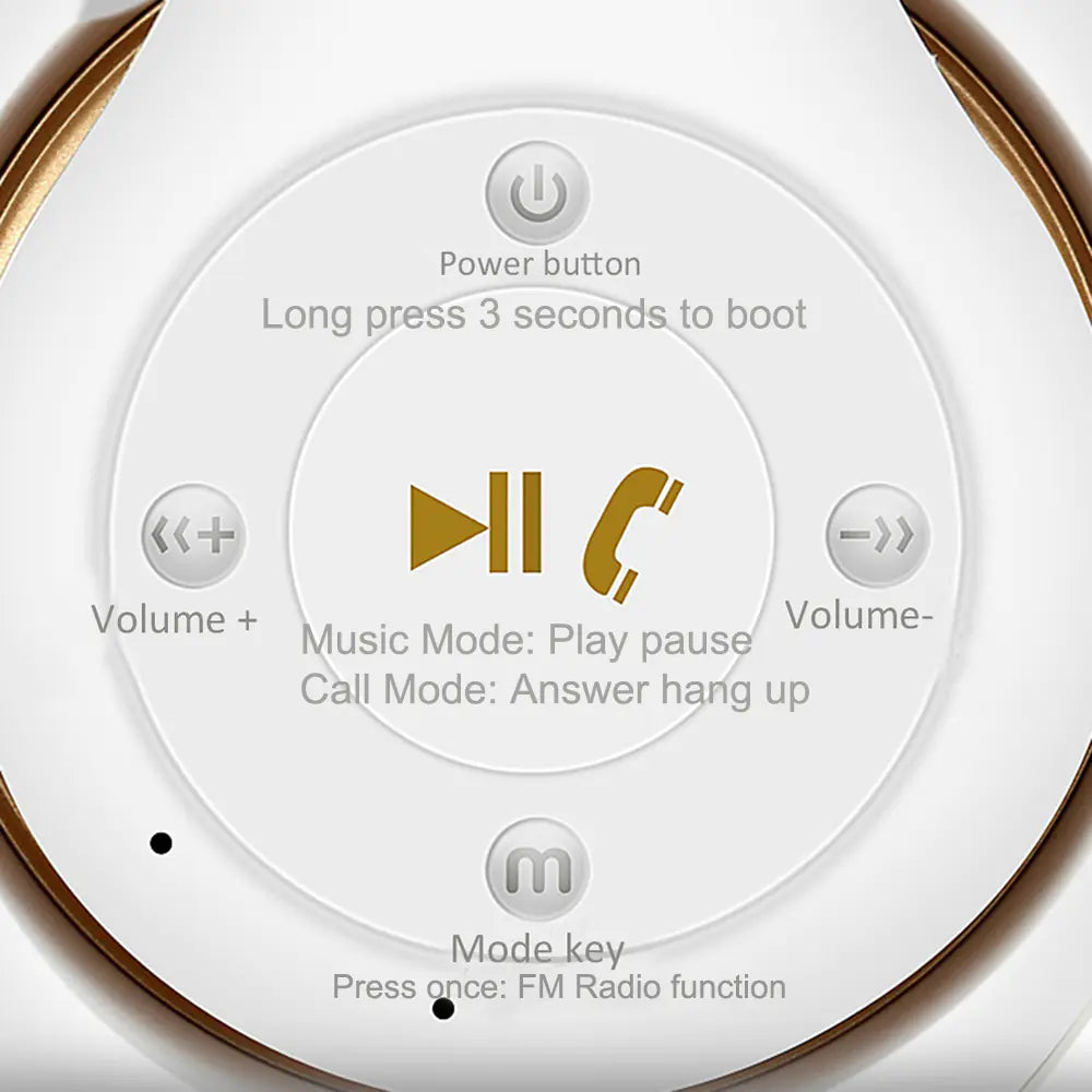 VIVO Bluetooth Headphones with Deep Bass for Huawei