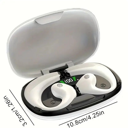 D23 Bone Conduction Bluetooth Headset with Digital Display